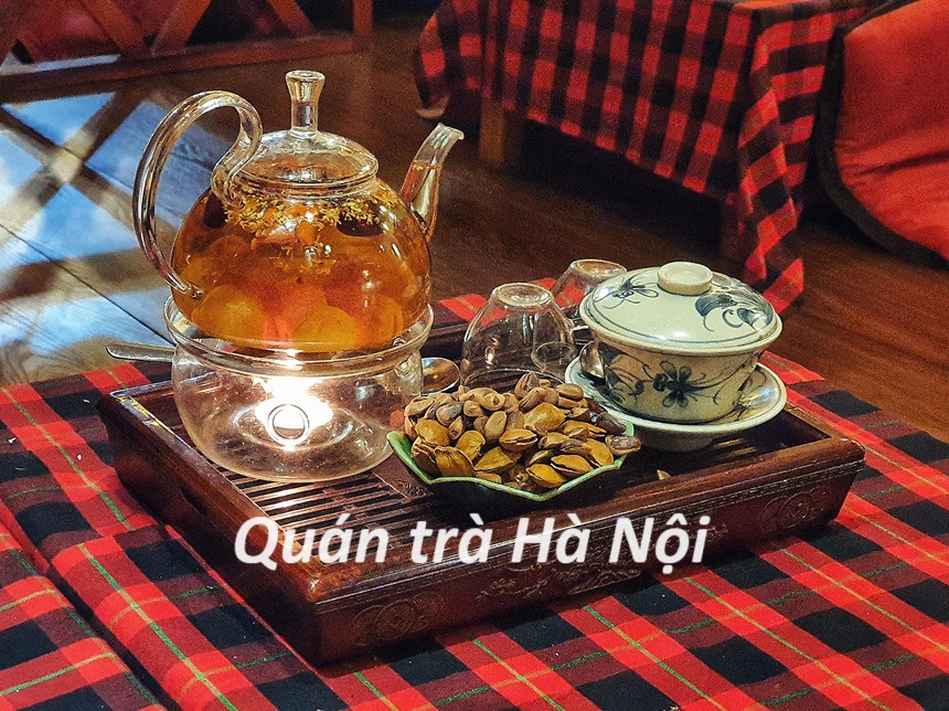Quán trà Hà Nội đông khách, quán trò nổi tiếng Hà Nội đáng thử.