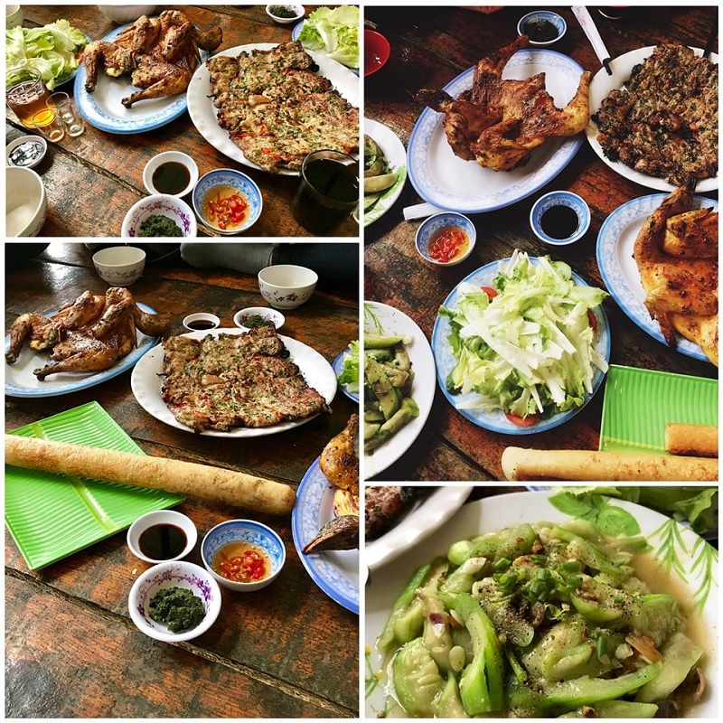 Menu gà nướng Tam Nguyên Đà Lạt không có, chỉ có combo bữa ăn bắt buộc mà thực khách phải chọn.