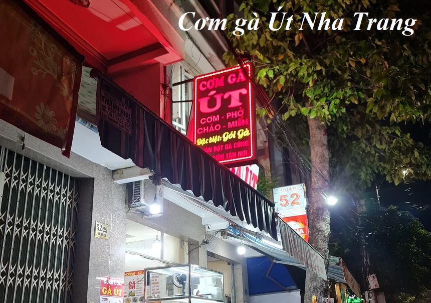 Tiệm cơm gà Út Nha Trang có gì đặc biệt, review cơm gà Út.