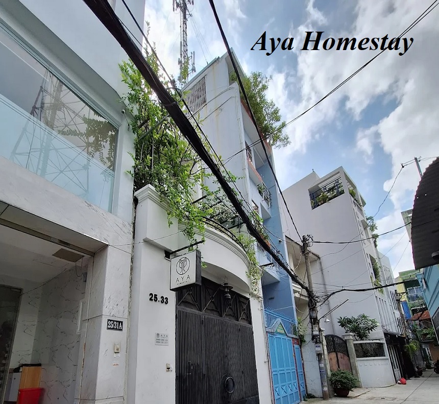 Review Aya Homestay quận 1 TPHCM, địa chỉ homestay Aya.